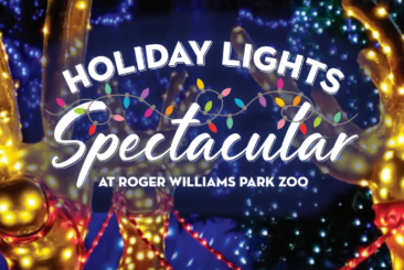 Holiday Lights Spectacular at Roger Williams Park Zoo Logo Banner.