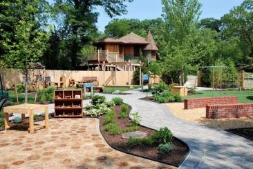 Big Backyard play area at Roger Williams Park Zoo.