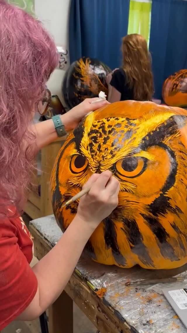 Carving out some time to show you where the magic happens 🪄🎃✨ There are over a dozen incredibly talented artists creating these gourd-geous masterpieces for the Jack-O-Lantern Spectacular presented by Citizens. See them come to life starting this Friday at Roger Williams Park Zoo! rwpzoo.org/jols 👻
